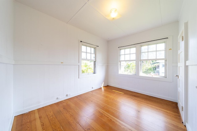 empty room featuring hardwood / wood-style floors