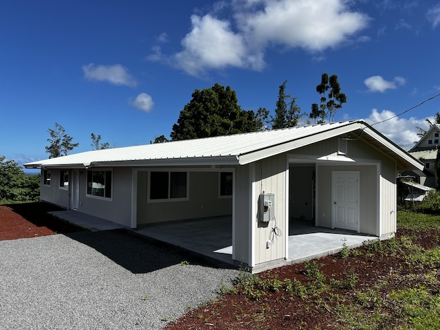 view of back of property