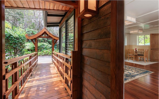 details featuring wood finished floors