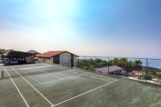 view of tennis court