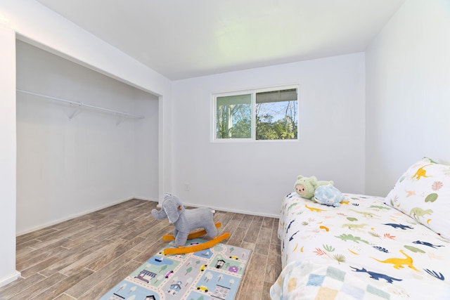 bedroom with a closet