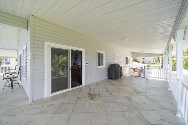 view of patio / terrace featuring area for grilling