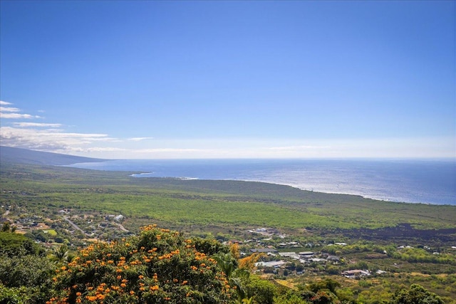 property view of mountains featuring a water view