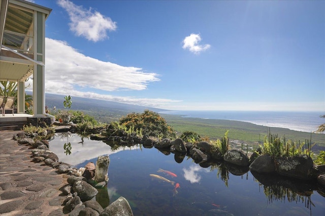 view of water feature