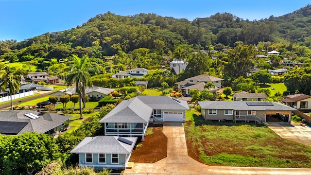 drone / aerial view featuring a residential view