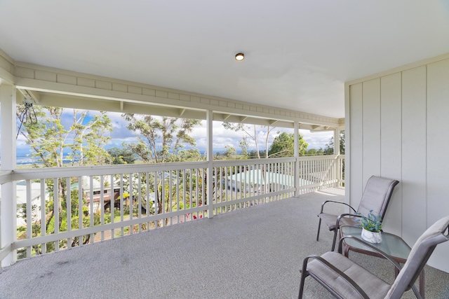 view of sunroom