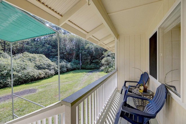 view of balcony