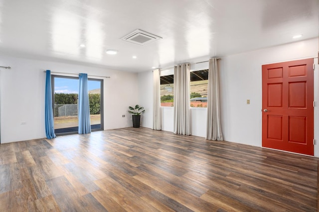 interior space featuring dark wood-type flooring