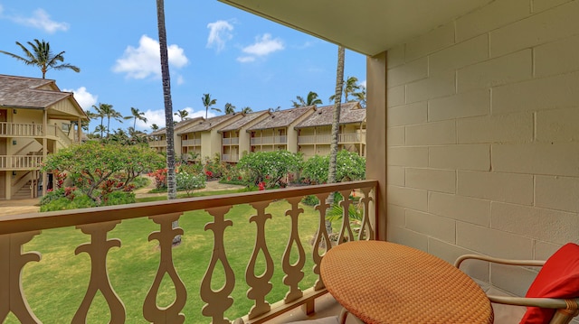 view of balcony