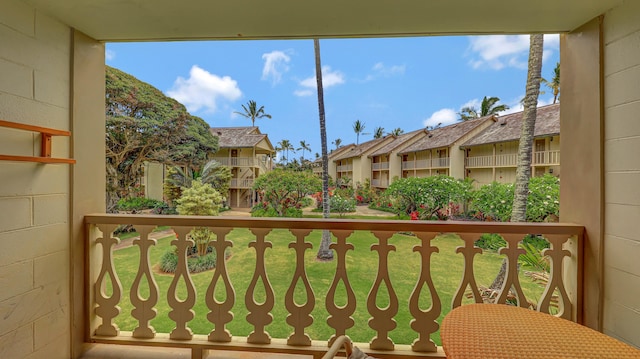 view of balcony