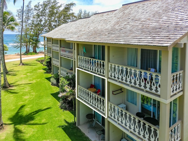 view of property featuring a water view