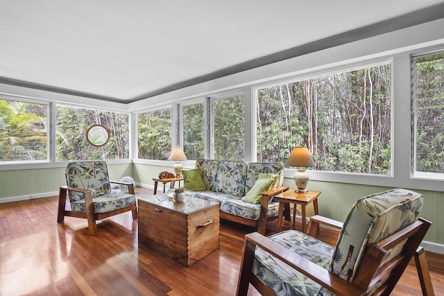 view of sunroom / solarium