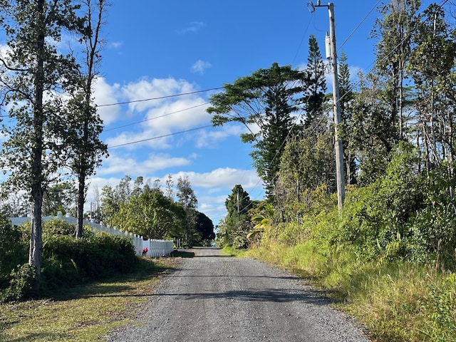 view of road