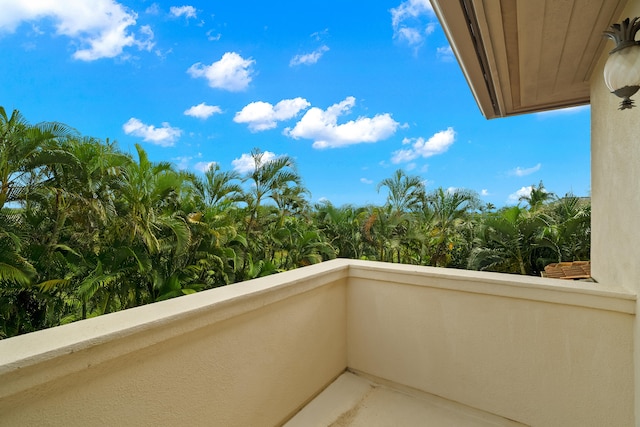 view of balcony