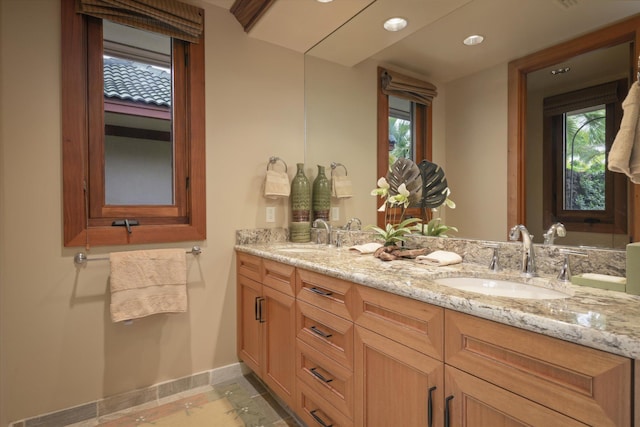 bathroom featuring vanity