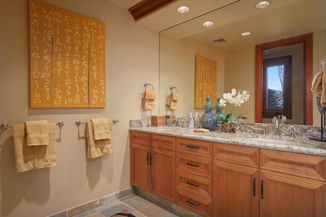 bathroom with vanity