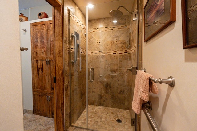 bathroom with an enclosed shower