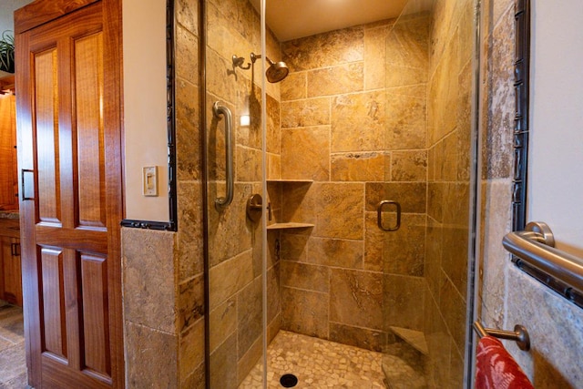 bathroom with walk in shower