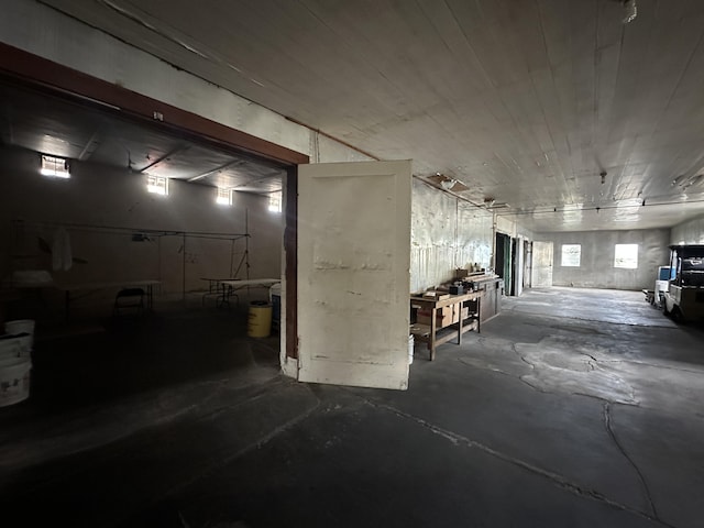 view of basement