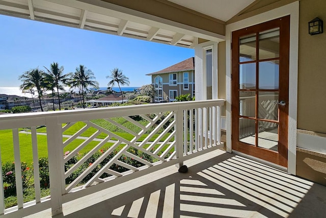 view of balcony