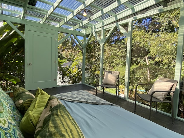 view of sunroom / solarium