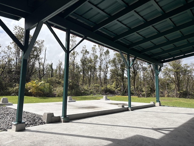 exterior space with a patio and a yard