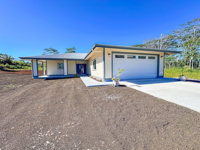 view of front of house featuring a garage