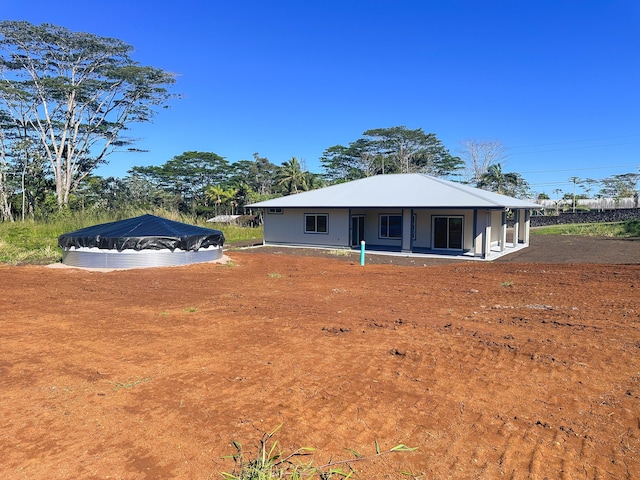 view of rear view of property