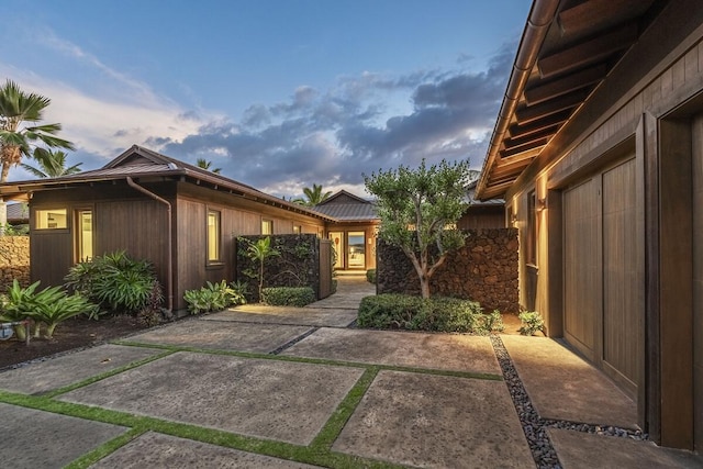 exterior space featuring a patio