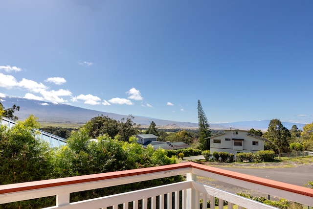 view of mountain feature