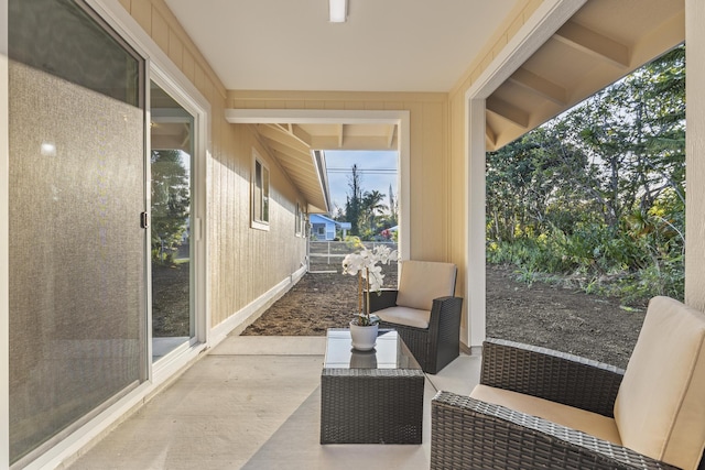 view of patio / terrace featuring outdoor lounge area