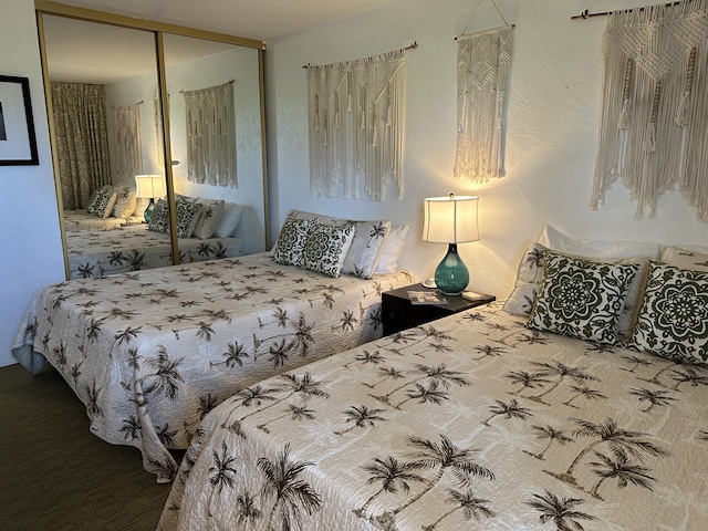 bedroom featuring a closet