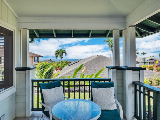 view of balcony