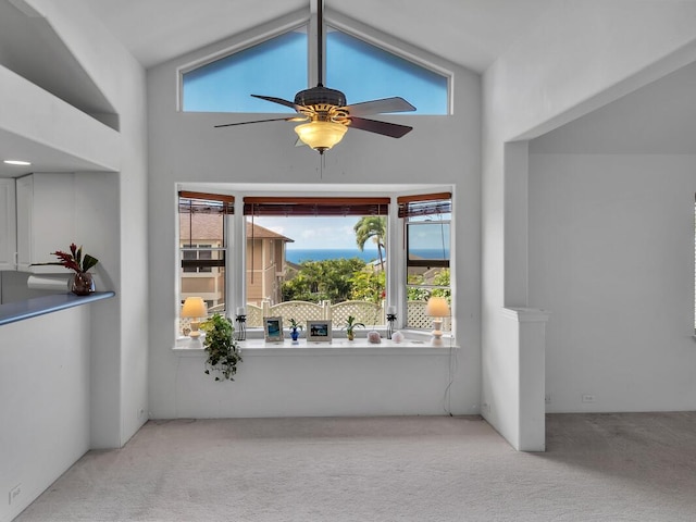 interior space featuring a balcony