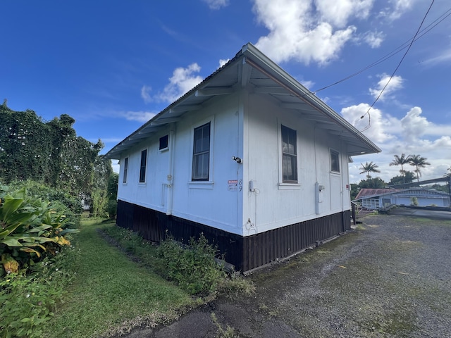 view of side of property