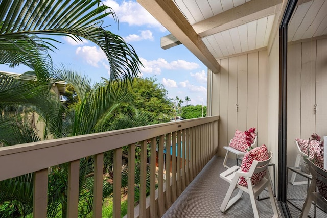 view of balcony