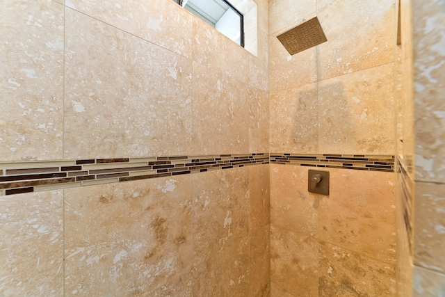 details featuring tiled shower