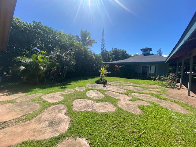 view of yard with a patio area