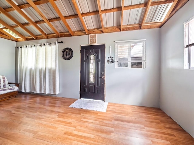 entrance foyer featuring light hardwood / wood-style flooring