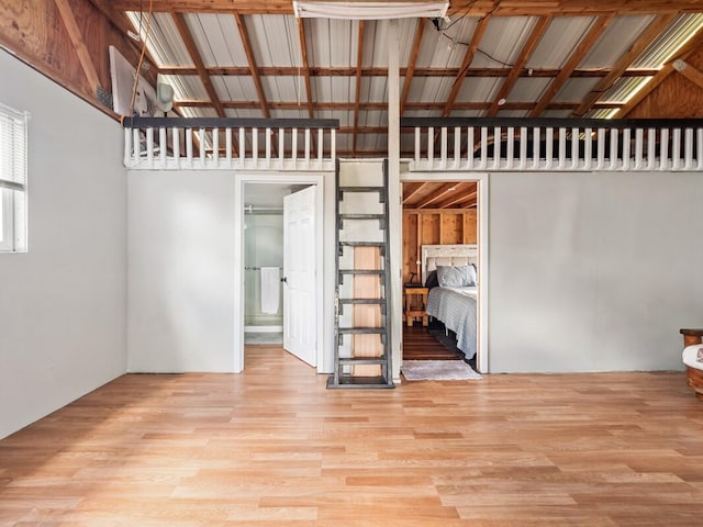 interior space with light wood-type flooring