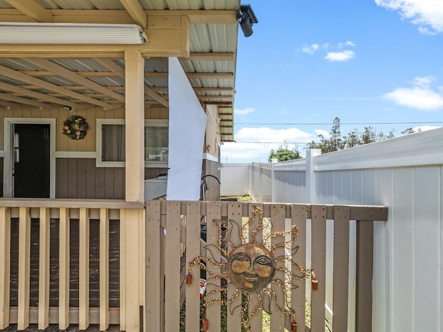 view of balcony