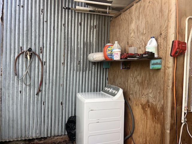 view of clothes washing area