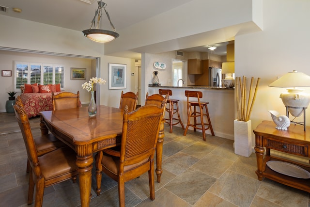 view of dining area