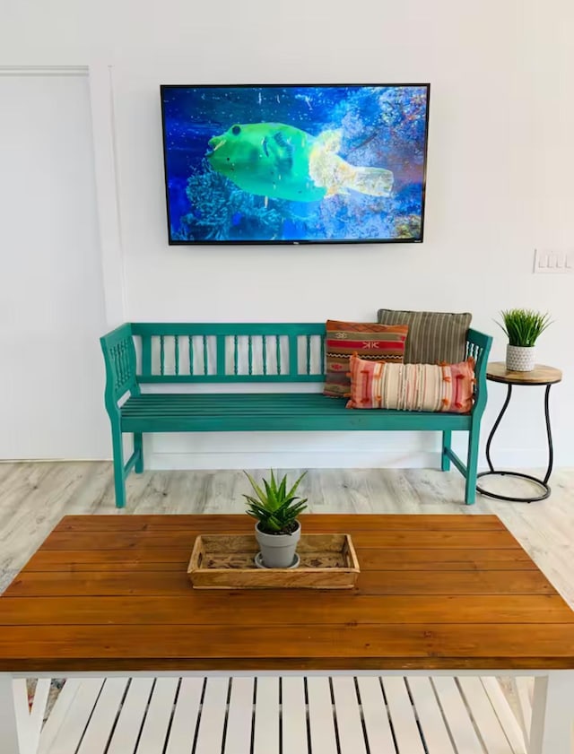 interior space featuring hardwood / wood-style floors