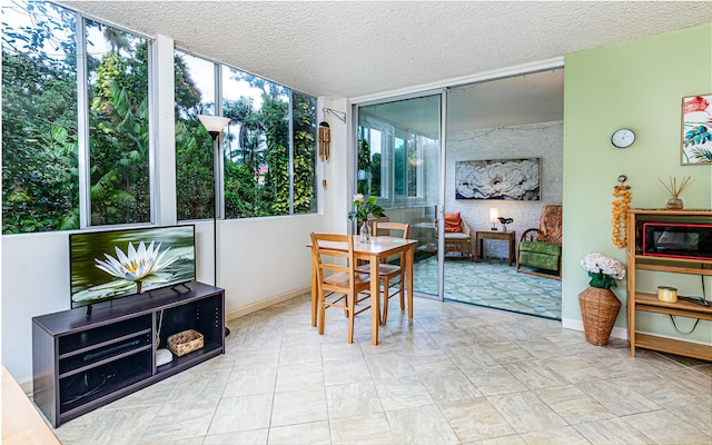 view of sunroom