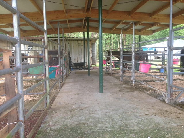 view of horse barn