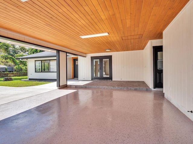 view of patio / terrace with french doors