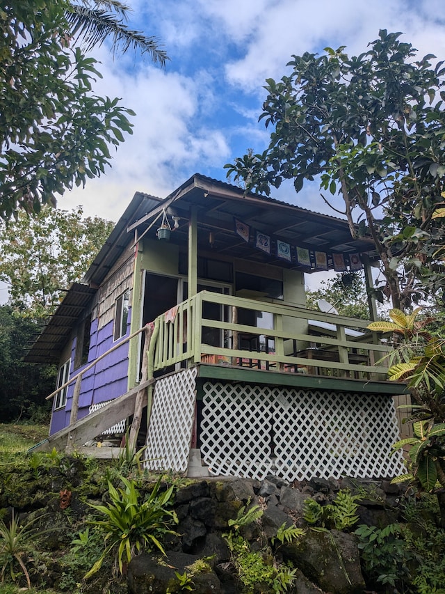 view of rear view of property