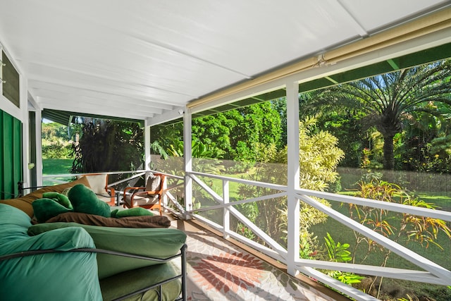 view of sunroom / solarium