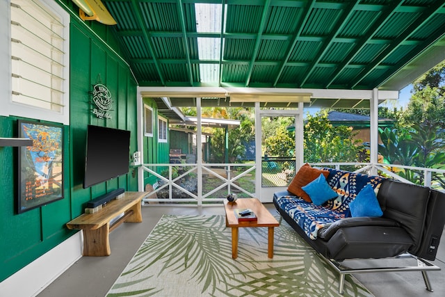 view of sunroom / solarium